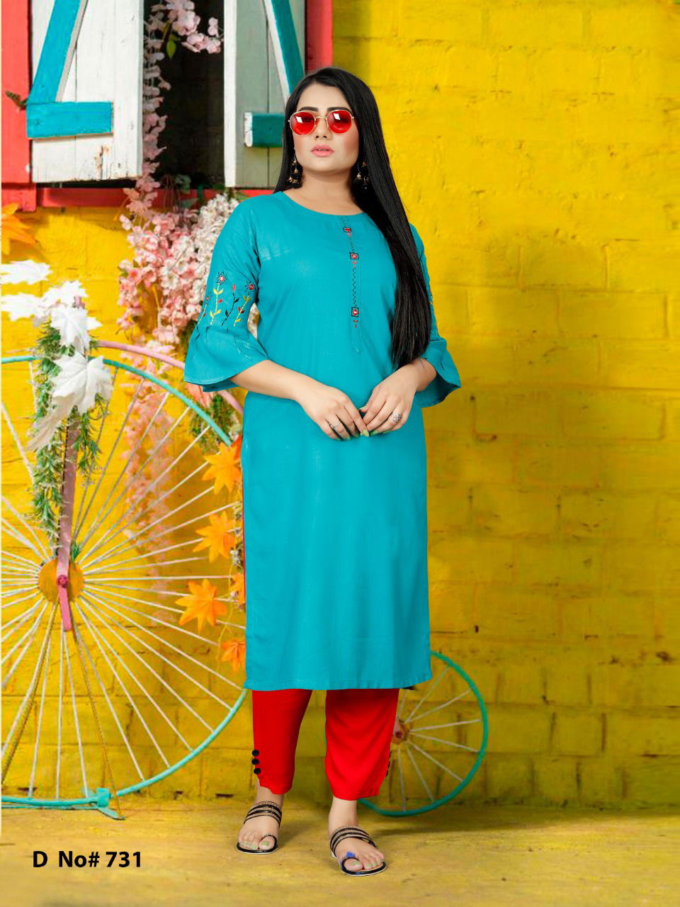 Man Mohini 1 Fancy Ethnic Wear Rayon Designer Kurti With Bottom Collection